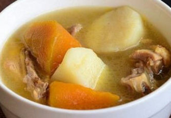 南瓜山药炖鸡汤