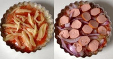 火腿洋芋米披萨