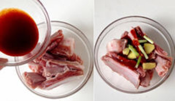 甜辣小米蒸羊排