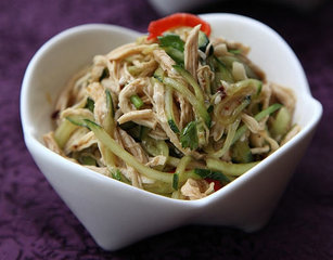 凉拌黄瓜鸡丝
