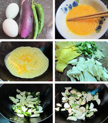 茄子炒蛋皮