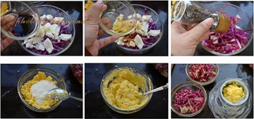 紫甘蓝鸡蛋沙拉