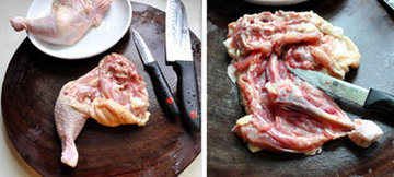 鸡腿剔骨的方法图