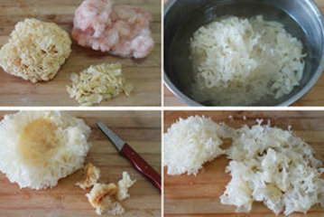 百合银耳炒虾仁的做法