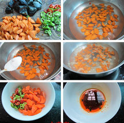 皮蛋胡萝卜丁的做法图