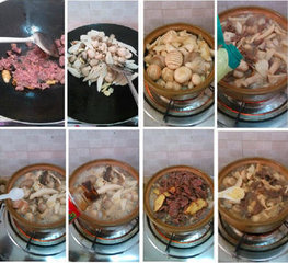 蚝油杂菇牛肉煲的做法图