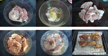 蒜香猪脖肉的做法图