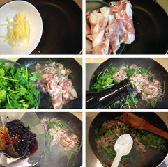 羊肉酱炒香菜的做法