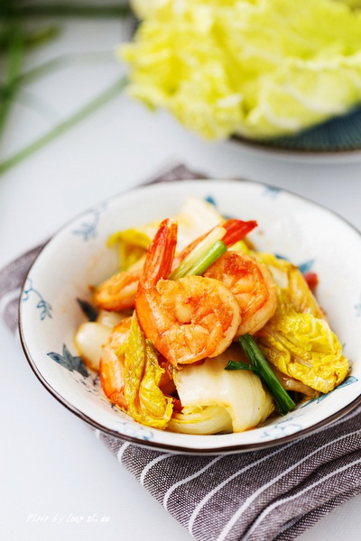 虾仁娃娃菜的做法