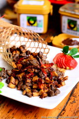 酱香杏鲍菇牛肉粒的做法