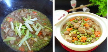 豌豆焖排骨步骤7-8