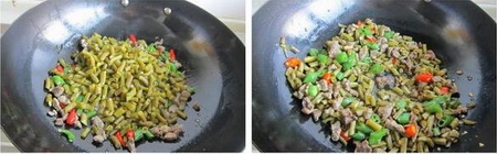 酸豇豆炒羊肉步骤3