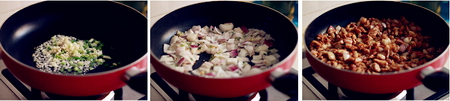 沙茶卤肉饭步骤1-3