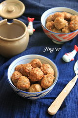 绿豆面萝卜丸子