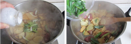 腊肉炒冬笋步骤7-8