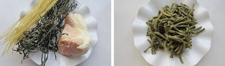 干豇豆炒粉条步骤1