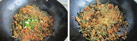 干豇豆炒粉条步骤3