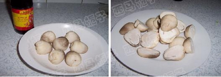 蚝油草菇步骤1-2