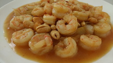 脆嫩麻辣宫保虾球的做法