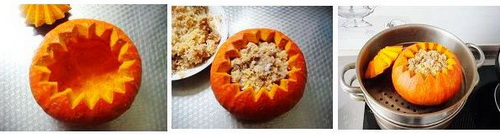 南瓜粉蒸排骨步骤6-7