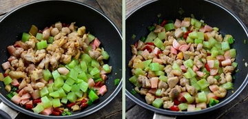 青笋泡菜鸡丁步骤11-12