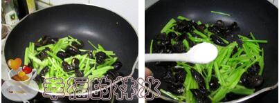 香芹炒木耳步骤5-6