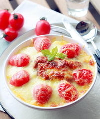 鸡排番茄蛋焗饭