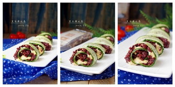 黑米黄瓜卷步骤10-12