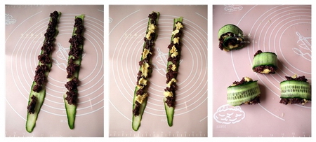 黑米黄瓜卷步骤7-9