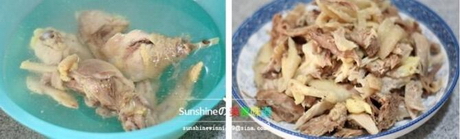 葱油手撕鸡步骤3-4