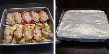 菠萝孜然鸡翅步骤5-6