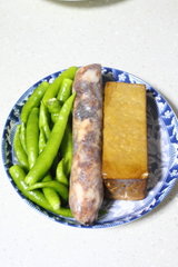 腊肠炒豆腐干步骤1