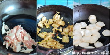 五彩小炒肉步骤1-3