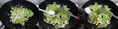 腊猪舌炒莴笋的做法步骤4-6