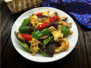 香菇炒鸡蛋的做法步骤5