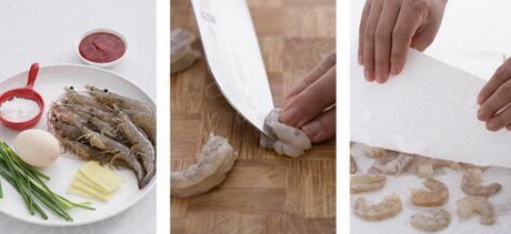 番茄虾球的做法步骤1-2