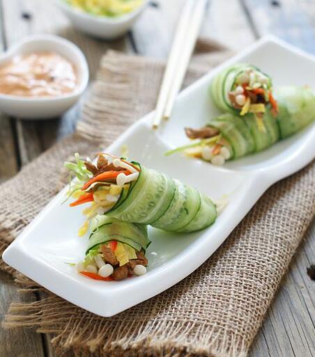 黄瓜时蔬卷的做法