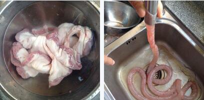 粉肠红烧肉的做法步骤1-2