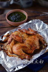 茉莉花水烤扁鸡的做法