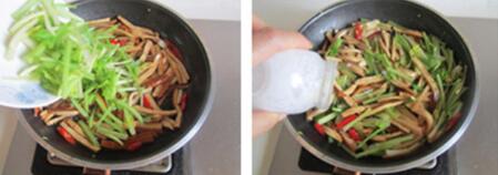 香干炒芹菜的做法步骤5-6