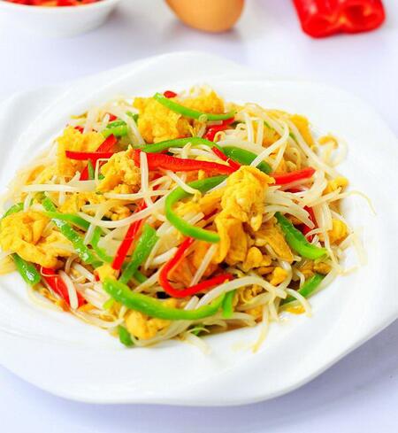 豆芽炒鸡蛋