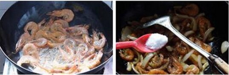 秋葵馋嘴虾的做法步骤4-6