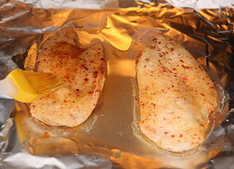 辣味鸡胸条的做法步骤7