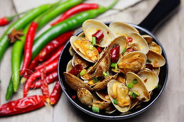辣炒花蛤的做法