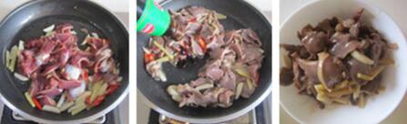 韭菜花爆鸭胗的做法步骤4-6