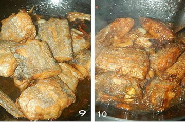 葱油烧带鱼的做法步骤9-10