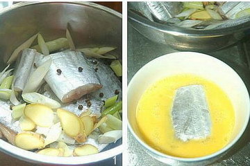 葱油烧带鱼的做法步骤1-2