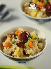 腊肉土豆焖饭的做法