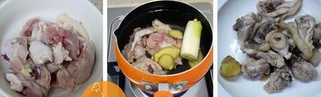 红油莴笋鸡的做法步骤1-2