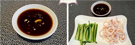 白灼秋葵鱿鱼的做法步骤4